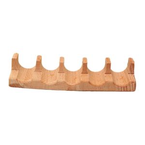 NBANLIKE 1/2/3/4/5 Slots Wooden Sushi Rack U-shape Japanese Style Sushi Display Stand Boat Plates Multi Purpose Sushi Maker Holder Restaurant