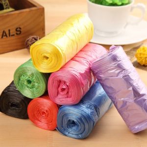 5Rolls /Set 100Pcs Disposable Garbage Bags Thickened / No Odor / Environmentally Friendly Heavy Duty