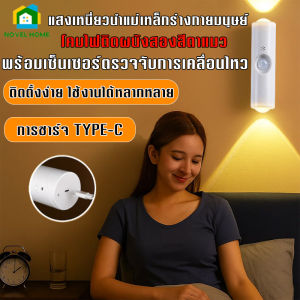 โคมไฟเหนี่ยวนำแม่เหล็กอัจฉริยะสำหรับร่างกายมนุษย์ โคมไฟกลางคืนขนาดเล็กสำหรับบันไดและข้างเตียง โคมไฟเหนี่ยวนำอัจฉริยะที่เปิดเมื่อมีคนเข้ามาและปิดเมื่อมีคนออกไป โคมไฟในห้องน้ำ ห้องนั่งเล่น และห้องอ่านหนังสือ