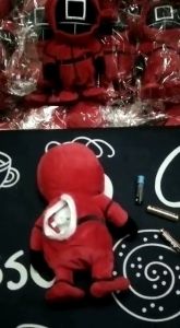 Boneka Squid Game Talking Walking Recorder mainan Toy Squid korea Viral Support Baterai AAA