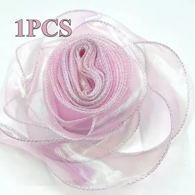 9 Meters Fishtail Pleated Yarn with Ribbon Birthday Cake Decoration Rim Baking Packaging Supplies