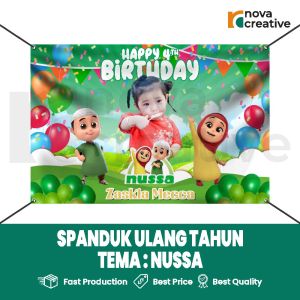 Buat Banner Ulang Tahun Anak Tema Nussa Gratis Desain