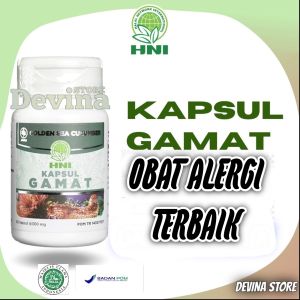 Obat Alergi Alami | HNI Gamat Emas Kapsul | Cacar Air | Campak | Gatal Gatal | Biduran | Bentol
