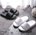 JEIKY. Couples Unisex Shinny PU Slides Rubber Sandals #SM457 (add one size). 