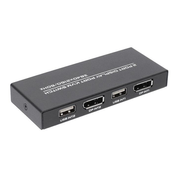 DisplayPort KVM Switch, 4K@60Hz DP USB Switcher for 2 Computer Share ...