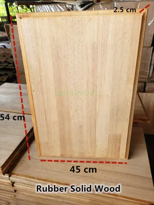 Rubber Wood Table Topsolid wood 3side pattern