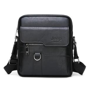 JEEP BULUO Luxury Brand Men Messenger Bags Crossbody Business Casual Handbag Large Capacity