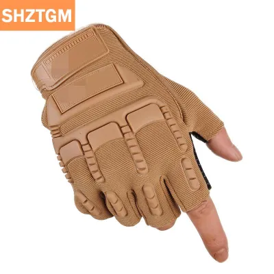 [COD] SHZTGM TrekTrends ถุงมือยุทธวิธีกลางแจ้งทหารครึ่งนิ้วตกปลาขี่กีฬา unisex