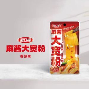 30g 冠口福麻酱大宽粉Guankoufu-Sesame-Sauce-Wide-Noodles-麻酱香辣网红休息零食即食小吃-零食小吃休闲食品
