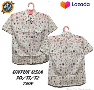 Kemeja Lengan Pendek Anak Laki Laki Pria Remaja Dewasa Bahan Katun Strecth Adem Melar Motif Bermotif Polos Kotak Kotak Murah Umur Usia TK SD SMP SMA Umur Usia 1 2 3 4 5 6 7 8 9 0 Tahun-TOKOUMMIBUSANA1500021624