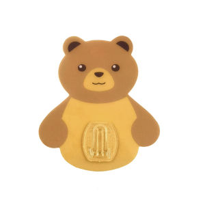 Cốc gấu dán tường đựng bàn chải đánh răng cốc gấu nâu đựng kem đánh răng