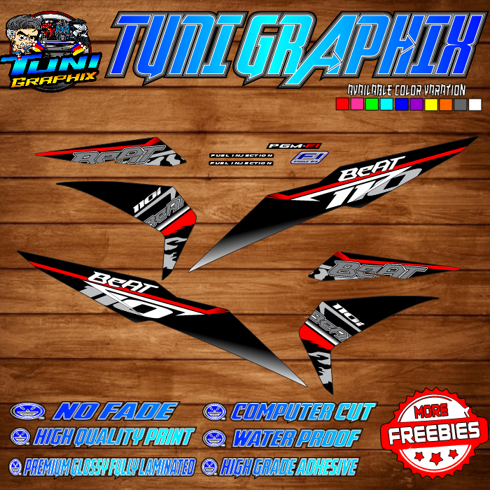 HONDA BEAT FI V2 CAMO LATEST 2024 DECALS W/ FREEBIES | Lazada PH