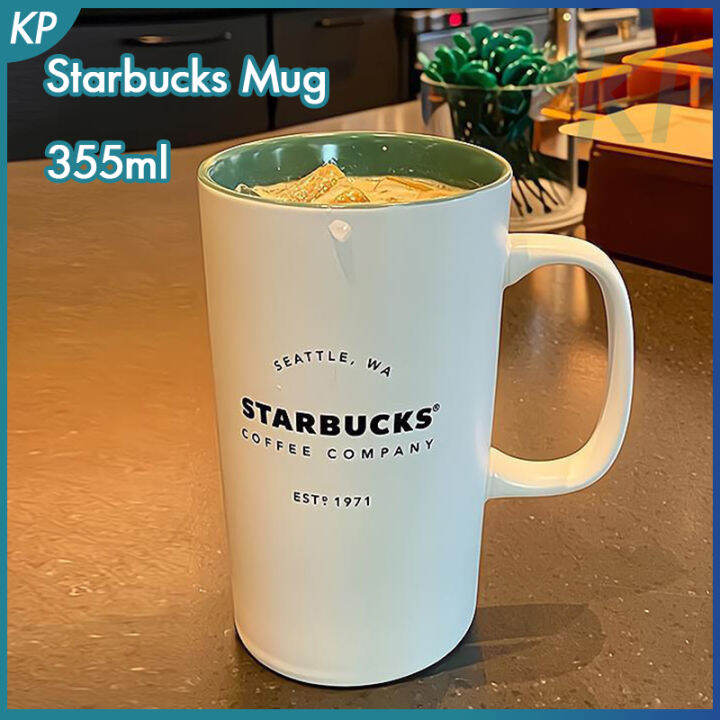 Starbuck Mug Ceramic Cup 355ml White Classic Heritage Cup Office Home