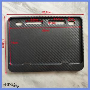 [zBING] License Plate Frames License Plate Holders Universal Motorcycle Rustproof For Front Rear