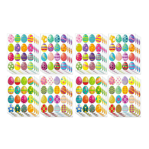 512Pcs Eggs Wrapping Sticker for Scrapbooking Laptop Water Bottle Wrapping Festival Decoration Sticker for Kid Adult