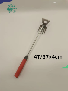 Alat Pencabut Rumput 4T-11T(Alat Pembersih Halaman) - Gagang Karet Padat Mata Baja Tempa