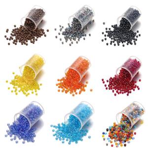 1800pcs/lot 2mm Round Smooth Ball Glass Charm Czech Spacer Small Seed Beads For DIY Bracelet Necklace Jewelry Making Supplies