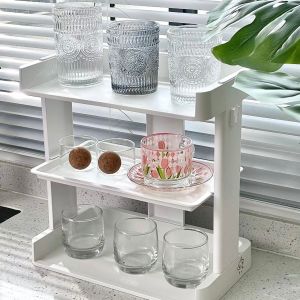 ~SG Stock~ ABS Desktop Organizer Shelf Desktop Bookshelf Desktop Rack Desk Storage Rack Book Stands Book Holder Book Rack Cosmetics Shelf Perfumes Shelf Displays Rack Countertop Shelf Countertop Rack Spices and Seasoning Rack Plants Rack