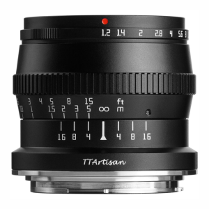 TTArtisan 50mm F/1.2 APS-C Format Canon RF Mount Portrait Prime Lens Large Aperture Sonnar Optical Design Full Metal Body MF Manual Focus 19.2" Focus Distance Clicked Aperture Ring for Smooth Bokeh & Low Light Photography | Black | JG Superstore