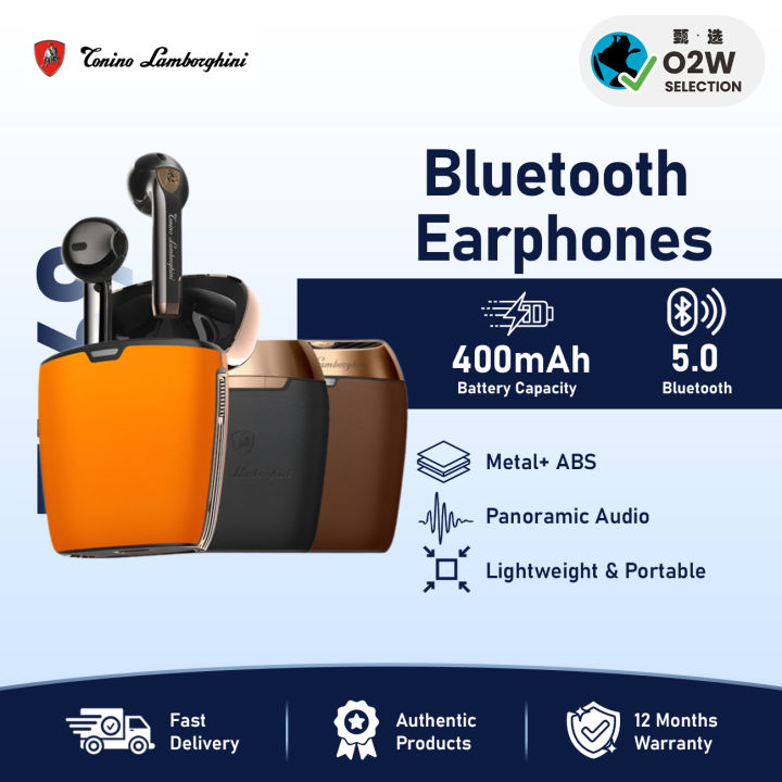 TONINO LAMBORGHINI Luxury TL69 Musician Bluetooth Earphones