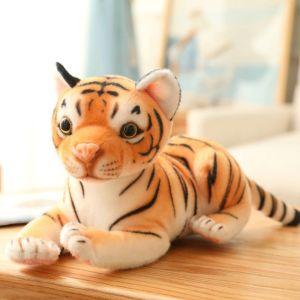 JOJO CASTLE 25/30cm Lovely Stuffed Tiger Dolls Cute Simulation Animal Toy Mini Tiger Plush Toys Kawaii Soft Animal Pillow for Children Girls Gift