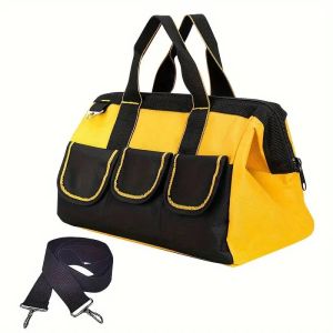 Tools Storage Bag Heavy Duty Tool Bag Organiser Large Capacity Power Tools Bag with Shoulder Strap Waterproof Tas Kerja