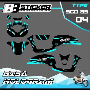 Decal Scoopy BISA HOLOGRAM Full Body Full Block Dekal New Fi 2017 2018 2019  Scd 85