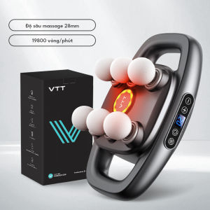 Máy Massage Cầm Tay 16 Đầu VTT - Massage Sâu 12mm 30 Cấp Độ Màn Hình LED Ồn Thấp 30dB Pin 1800mAh Sạc Type-C - Giảm Đau Toàn Thân