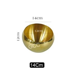 Salad Bowl Mangkok Korea Bentuk Bola Rosegold Aesthetic Wadah Makanan Maupun Buah Buah Buahan