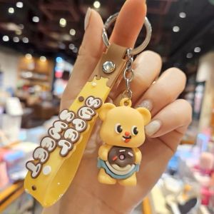 (พร้อมส่ง)Su200-COD-พวงกุญแจหมีเนยรูปน่ารักสร้างสรรค์ดูแลหมีรุ่นพวงกุญแจของขวัญ