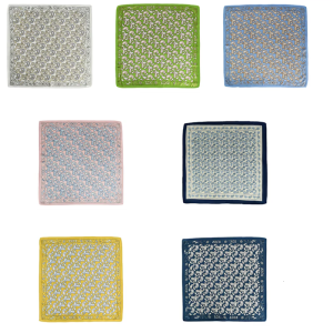 Vintage Flower Scarf for Formal Occasion Digital Print Neck Scarves for Spring Camping Casual Wear Neckwear Headscarf