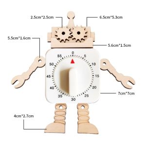 DJDK Montessori Busy Board DIY Puzzle Toy Hand Grasping Ability Training Busy Board DIY Clock Toy Kids Toy Hands-on Egg Light Timer Switchs Educational Toys