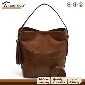 [Winnereco Flagship Mall]กระเป๋า Tote ผู้ชาย หนังเทียม ดีไซน์เรียบหรู ความจุเยอะ สำหรับเดินทางและใช้งานในชีวิตประจำวัน