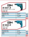 MESIN BOR TANGAN 6.5MM MAKITA M6501B / M 6501 B BOR TANGAN LISTRIK HIGH SPEED DRILL. 
