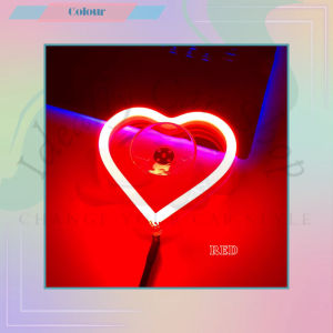 Ready Stock Car Modified Neon Car Love Design Decoration Led 1 Set