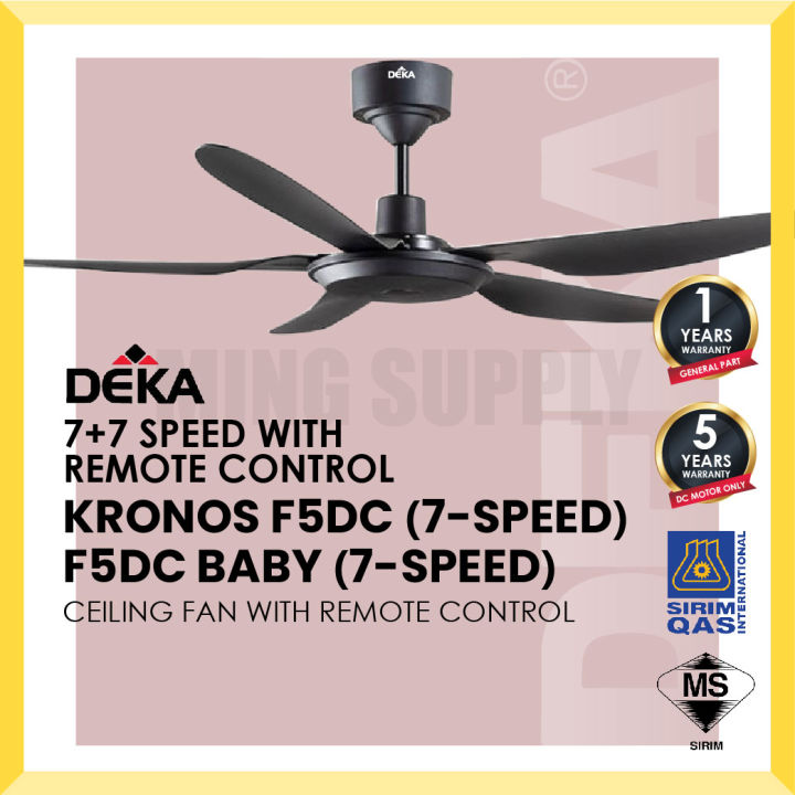 MS_SIRIM DEKA Ceiling Fan Kronos F5DC F5 DC Baby 3C LED Lighting Remote