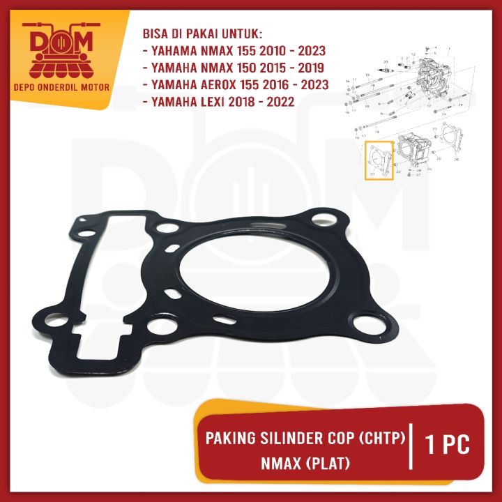 Paking%20Silinder%20Cop%20N-MAX%20(PSP)%20CHTP%20Gasket%20Head%20Cylinder%20Kop%20YAMAHA%20NMax%20Lama%20150%20New%20Aerox%20Lexi%20-%20Image%202