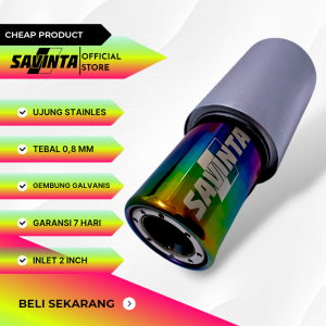Savinta Knalpot Racing Mobil Manual Matic GCNv3 Stainles Suara Bass Empuk Adem Bulat