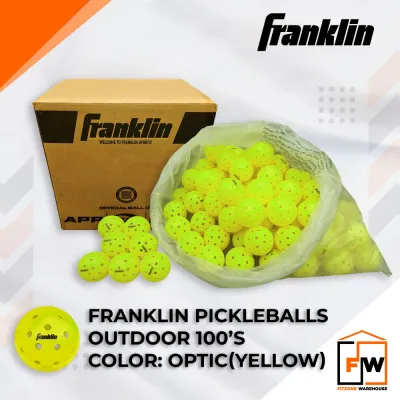 Franklin Sports X-40 Pickleballs Outdoor- USPA & UPA Approved Optic 100s