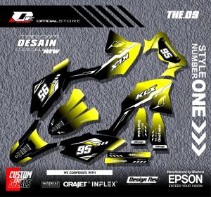 DECAL STIKER KLX BF-DECAL KAWASAKI KLX BF SE EXTREME FULLBODY DESIGN NEW SIMPEL KEREN KODE THE.09