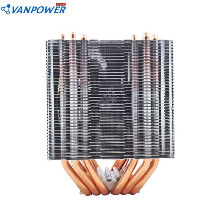 SNOWMAN 6 Heat Pipe Cooling Home Office CPU Cooler Fan 4 Pin PWM Silent ...