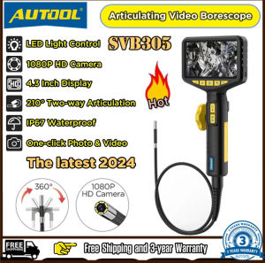 32GB Memory Card✅ AUTOOL SVB305 Automotive Industrial Endoscope with Light 1080 HD Autofocus Endoscope Inspection Camera Lens for IMG & Video