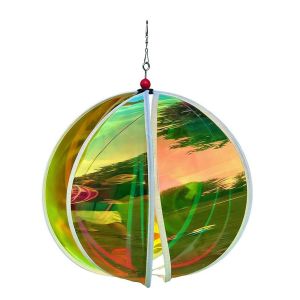 MINIFELE 262 Bright Film  Air Balloon Wind Spinner Colorful Design Luminous Film Luminous Windmill Hanging Type Fantasy Style Wind Twister Outdoor Hanging Decoration
