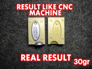 Molding Cetakan Bandul Timah Pemberat Pancing Model H6 30gr Lead Sinker