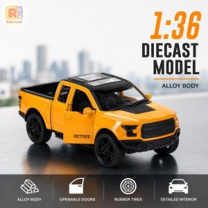 1:36 Scale Ford Diecast Alloy Car Model Pull Back Openable Doors Realistic Collectible Toy For Kids Multi Color