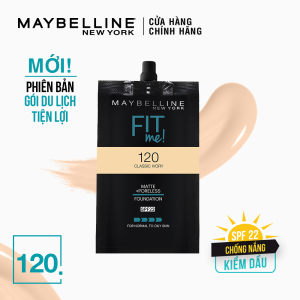 [Quà tặng] Kem Nền Mịn Nhẹ Kiềm Dầu Fit Me Dạng Gói Maybelline New York Matte Poreless Foundation 5ml