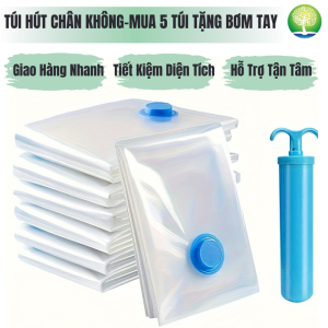 Túi Hút Chân Không Đa Năng Bảo Quản Đồ Dùng - Giảm Tối Đa Không Gian Bảo Vệ Hiệu Quả