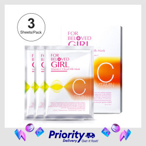 [SG Official Distributor]FOR BELOVED GIRL Vitamin C - Taiwan 3 Pcs/Box Cloud-Silk Mask For Dull Skin & Uneven Skin Tone
