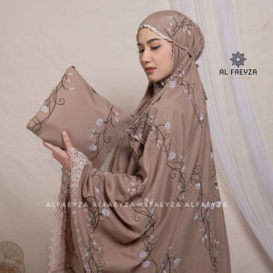 Mukena Dewasa Jumbo Bordir Teratai Aisyah Renda Premium