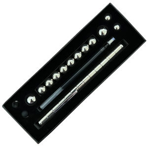 Two-color magnetic pen colorful ball magnetic pen magnetic stress-relief toy magical multi-functional pen capacitive floating pen